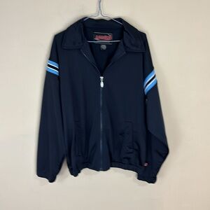 Vintage YMLA Sportswear Full Zip Navy Track Jacket Size Small